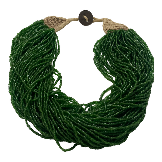 Green Seeded Necklace