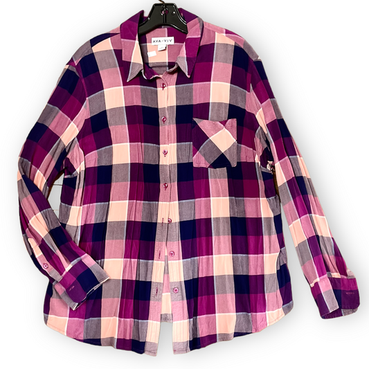 Ava & Viv Flannel Button Up