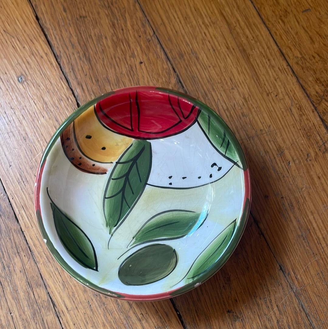 Hand painted ceramic bowl