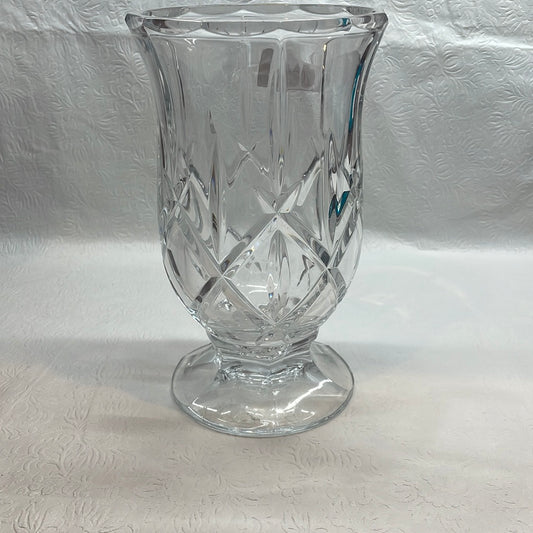 Glass cut medium size vase