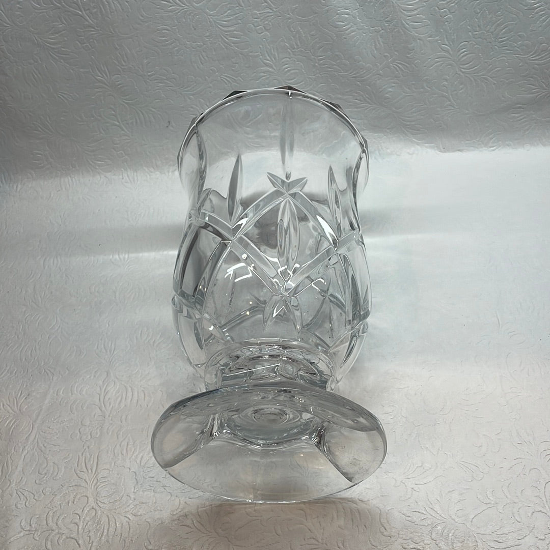Glass cut medium size vase