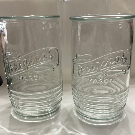 Mason glass cups